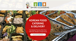 Desktop Screenshot of emdelicatering.com